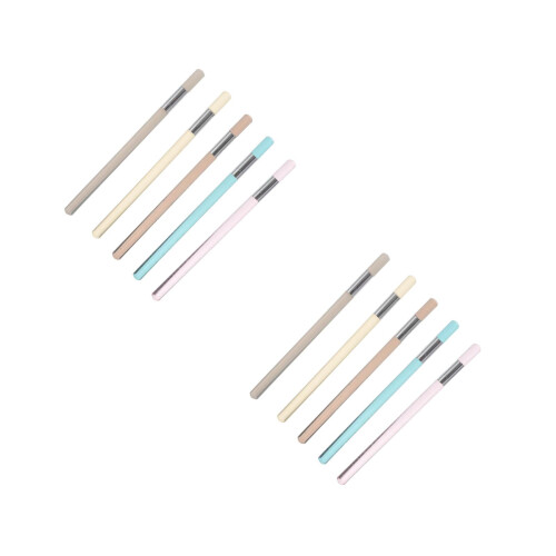 10Pcs Colored Erasable Sketch Pencils with Clear Barrel for Students