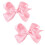 Satin Bow for Girls 3 Inch 2 Pieces White 1