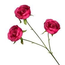 Flores artificiais em formato de coração para decoração externa (24 peças)