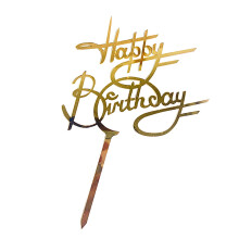 2026 New Arrival Cake Inserts Acrylic Cake Inserts Creative Happy Birthday Birthday Cake Decoration