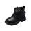 Children's British-style side-zip leather short boots 3