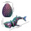 Poseable Shark Ornament with Egg – Realistic Plastic 3