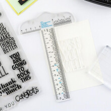 Transparent T-Square Ruler Drafting Tool for Engineering and Architectural Drawing, Clear Plastic T Square for Beginners, Students and Artists