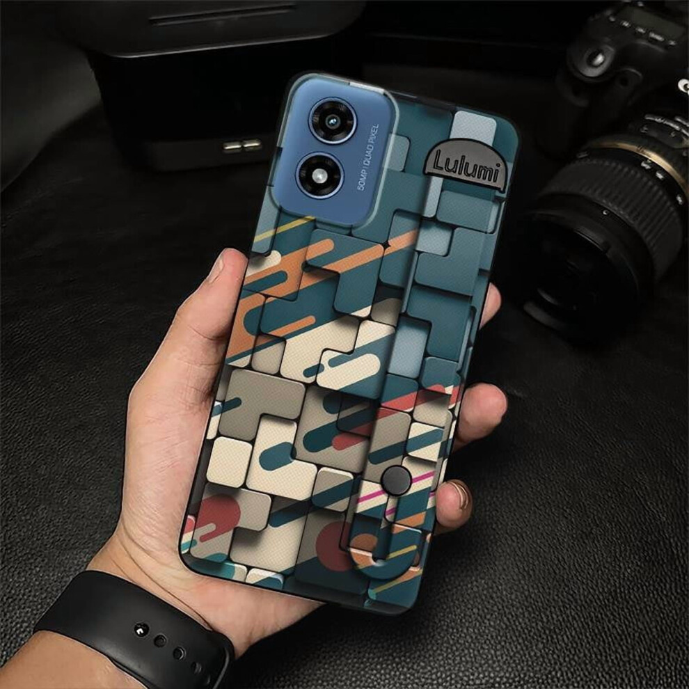 Moto G Play 2024/4G/5G Phone Case Â Durable Silicone, Anti-Knock, Anti-Dust, Wristband, Kickstand, Plain Color 9329345390685
