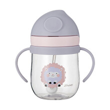 Glass&Bottle Kids Travel Cartoon Portable Drinking Bottle with Straw for Kids – Lightweight Baby Feeding Cup Water Cup Durable -Free Drinkingware