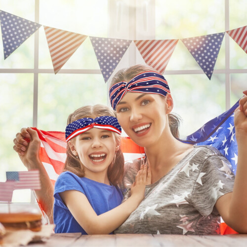 USA Flag Headband Unisex 1 Piece 2