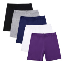SYMOID Girls' Edgy Fashionable Distressed Cut - off Denim Shorts with Elastic Waist,Purple,Size 9 T