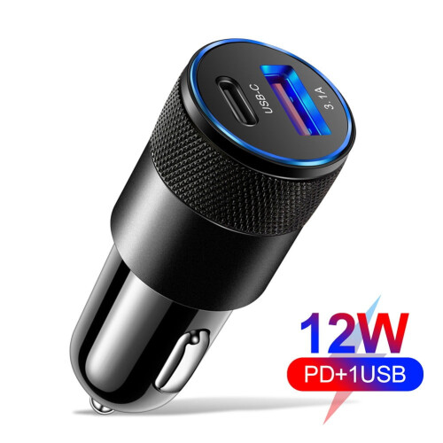 Φορτιστής αυτοκινήτου USB 66W Γρήγορη φόρτιση 3.0 τύπου C Γρήγορη φόρτιση Ph Adapter 1
