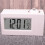 Battery Operated White Projection Clock with Snooze and LED Display 1