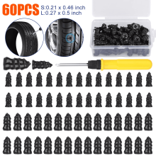 60PCS Car Vacuum Tire Repair Nail Rubber Screw Nails+ Screwdriver Tool Set w/Box