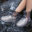 Silicone Overshoes Waterproof Boot Covers Grey M 34-36 2