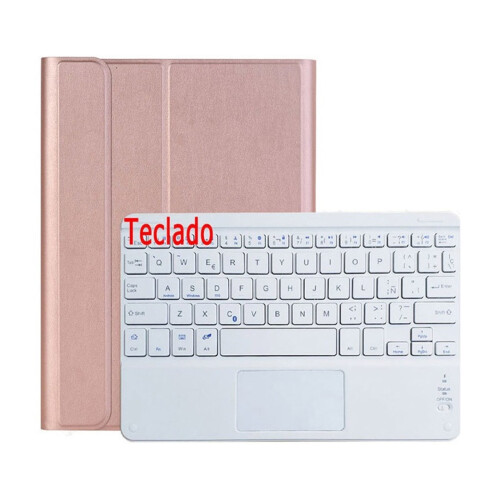 Capa com teclado touchscreen compatível com Galaxy Tab A7Lite8.7T220