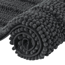 Tapis de bain, tapis de bain moelleux à poils courts, séchage rapide et absorbant