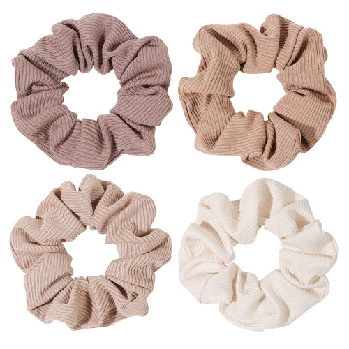 Scrunchies από βαμβάκι για κορίτσια, γυναίκες με χοντρές μπούκλες, αξεσουάρ μαλλιών