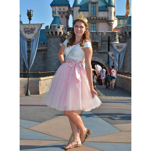 Women's Short Tutu Skirt with Sash Black M 2