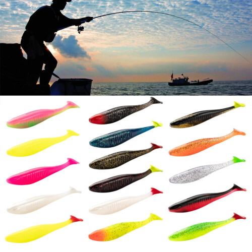 5 τεμάχια 10cm Paddle Tail Swimbaits Μαλακά δολώματα ψαρέματος για πέστροφα Walleye Τεχνητά 1