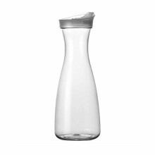 Bouteille à jus transparente en acrylique résistante à la chaleur - Carafe réutilisable pour boissons chaudes/froides et consommation durable