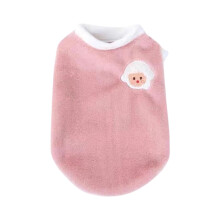 Winter Fleece Dog Vest Soft Padded with Sheep Embroidery
