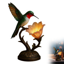 Lampa Boird Éan & Bláth Roisín Cute3D do Sheomra Leapa/Seomra Maireachtála – Solas Oíche, Maisiú Baile, Bronntanas Breithlá do Mham, do