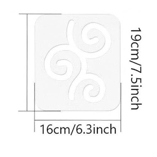 Quilting Template Sewing Ruler Acrylic Sewing Machine Template Ruler Tool DIY 2