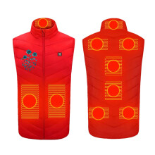 Heated Vest for Men And Women Plus Size Heated Coat 9 Heating Heated Jacket Winter Heating Coat Red