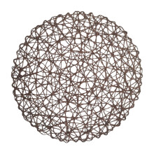 6 Pack Braided Round Placemats Set, Non-Slip Heat Resistant Table Mats for Dining Tables Woven Indoor & Outdoor Place Mats