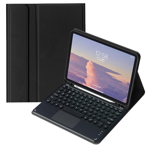 Capa com teclado e touchpad compatível com iPad Air de 13 polegadas (M2, 2024) e iPad Pro de 12,9 polegadas (6ª a 3ª geração), Smart Folio com