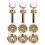 12Pcs Trumpet Accessories Metal Upper/Lower Covers 15