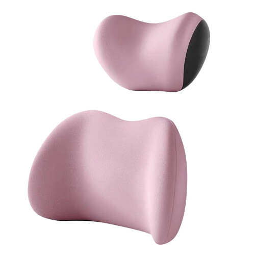Memory Foam Bilhovedstøttesæt Sakura Pink 1
