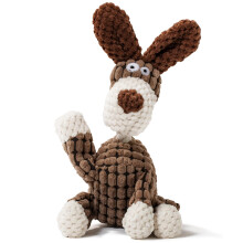 Brinquedos de pelúcia com apito para cães – Macios, com enchimento de algodão, em formatos adoráveis de animais, ideais para cães de pequeno e