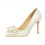 Women's Bow Leather Pointed Toe High Heel Pumps 2
