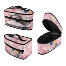 Étui pour fer à vapeur portable à motif chat de dessin animé – Sac de transport pour défroisseur vapeur (étui uniquement)