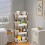 Caddy with Rollers Storage Rack Layer Storage Cart Mobile Storage Rack for Office, Living Room, Kitchen 2