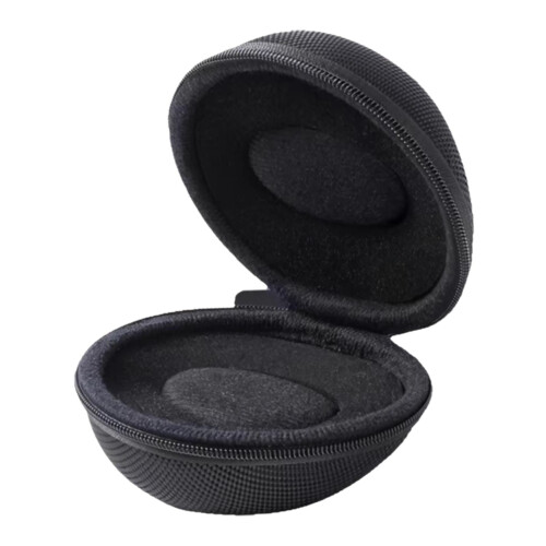 Portable Single Watch Box Multipurpose Black Sturdy with Zipper Storage Case