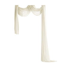 Nouvelle écharpe de fenêtre multifonctionnelle en voile, décoration de fenêtre ou d'événement, 1*écran de fenêtre