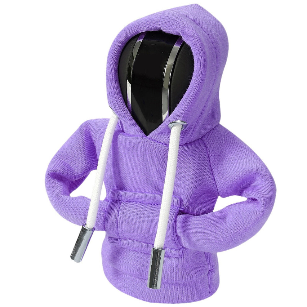 Car Gear Shift Knob Hoodie, Hoodie Car Gear Shift Cover, Hoodie For Car Shifter, Universal Fit Knob Cover, Automotive Interior Accessories - Purple 9329345389641