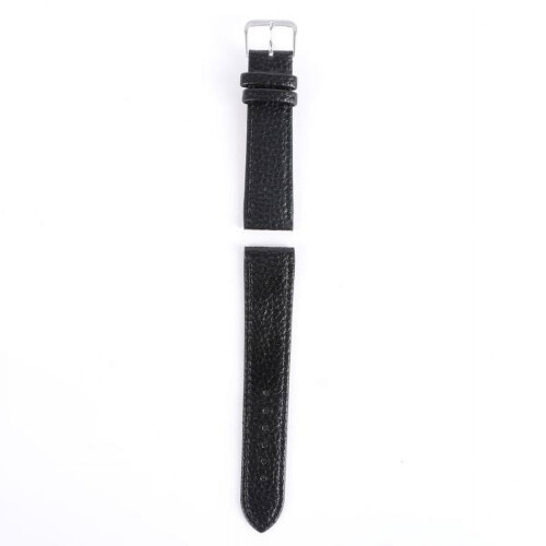 Genuine Leather Watch Band Litchi Pattern Pin Buckle 1