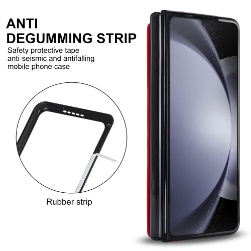 Θήκη Samsung Galaxy Z Fold6 με θήκη για S Pen & κάρτα, ανθεκτικό μαγνητικό πορτοφόλι, πολυτελές 1