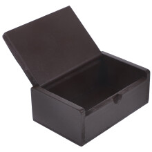Dřevěná obdélníková krabice na kartotéční lístky, univerzální úložný prostor, 1 ks, 11,2 x 7,2 x 4,1 cm