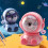 Ξύστρα Astronaut Design με δύο ρυθμίσεις ταχύτητας, ξύστρα χειροκίνητης τροφοδοσίας με 1