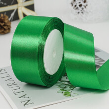 Panglică de satin verde 1,75" x 25yds – Meșteșuguri, Decor de nuntă, Accesorii de păr DIY, Cusut, Ambalare cadouri, Buchet de Ziua