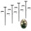 Black 3-Tier Christmas Tree Topper Candle Holder 1