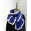 Blått strikket skjerf unisex vintervarmt skjerf 3