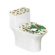 Ensemble de housses anti-poussière pour toilettes, housse de siège de toilette en tissu élastique lavable et à installation élastique
