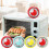 Red Mechanical Kitchen Timer with Magnet Stainless Steel 1 6