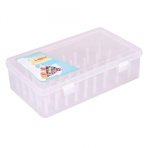 Transparent Sewing Thread Storage Box with 42 Slots
