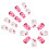 Valentine's Day Press-On Nails Short Square 24 Pcs 3