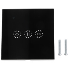 Elegante slimme dimmer met draadloze afstandsbediening en energiemeter - Geef uw slimme huis meer mogelijkheden met geavanceerde functies (zwart, 1