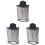 3Pcs Dark Grey Fly Net Hat Breathable Mesh for Outdoor Activities 1
