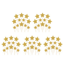 250Pièces Accessoires Cake Topper Étoile Pailleté Pour Gâteaux
